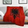 Albania Albanian Flag National Flag of Albania Throw Blanket
