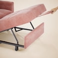 thumbnail image 6 of Reclining sofa,Lofka 3 in 1 Sleeper Chair Bed with 3 levels Adjustable Backrest for Living Room|Bedroom|Apartment,Pink, 6 of 10