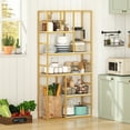 thumbnail image 2 of Gymax 71'' 5 Tier Tall Bookshelf w/Open Storage Shelves Metal Frame for Bedroom Office, 2 of 10