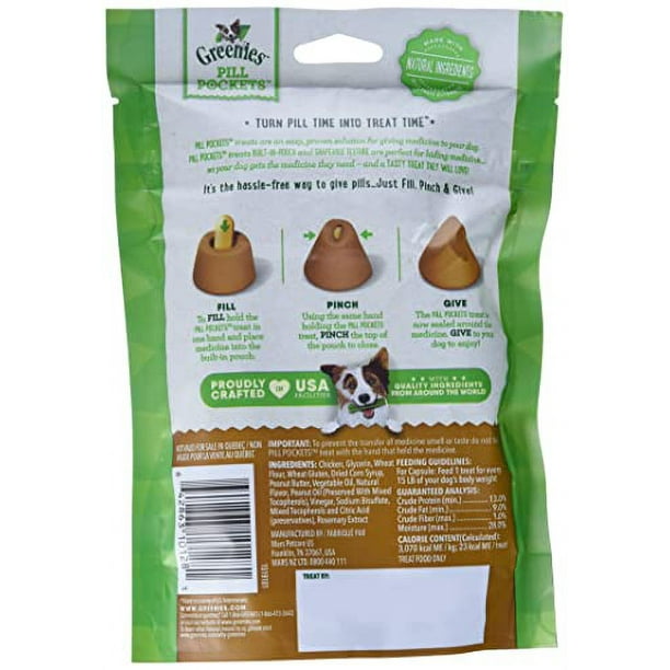 GREENIES PILL POCKETS for Dogs Capsule Size Natural Soft Dog