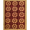 thumbnail image 1 of Ahgly Company Machine Washable Indoor Rectangle Abstract Orange Area Rugs, 2' x 5', 1 of 7