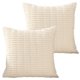 thumbnail image 1 of 2 fundas de almohada decorativas para sofá cama, sala de estar, funda de cojín cuadrada, funda de almohada de pana a rayas de estilo bohemio para decoración del hogar, 1 of 5