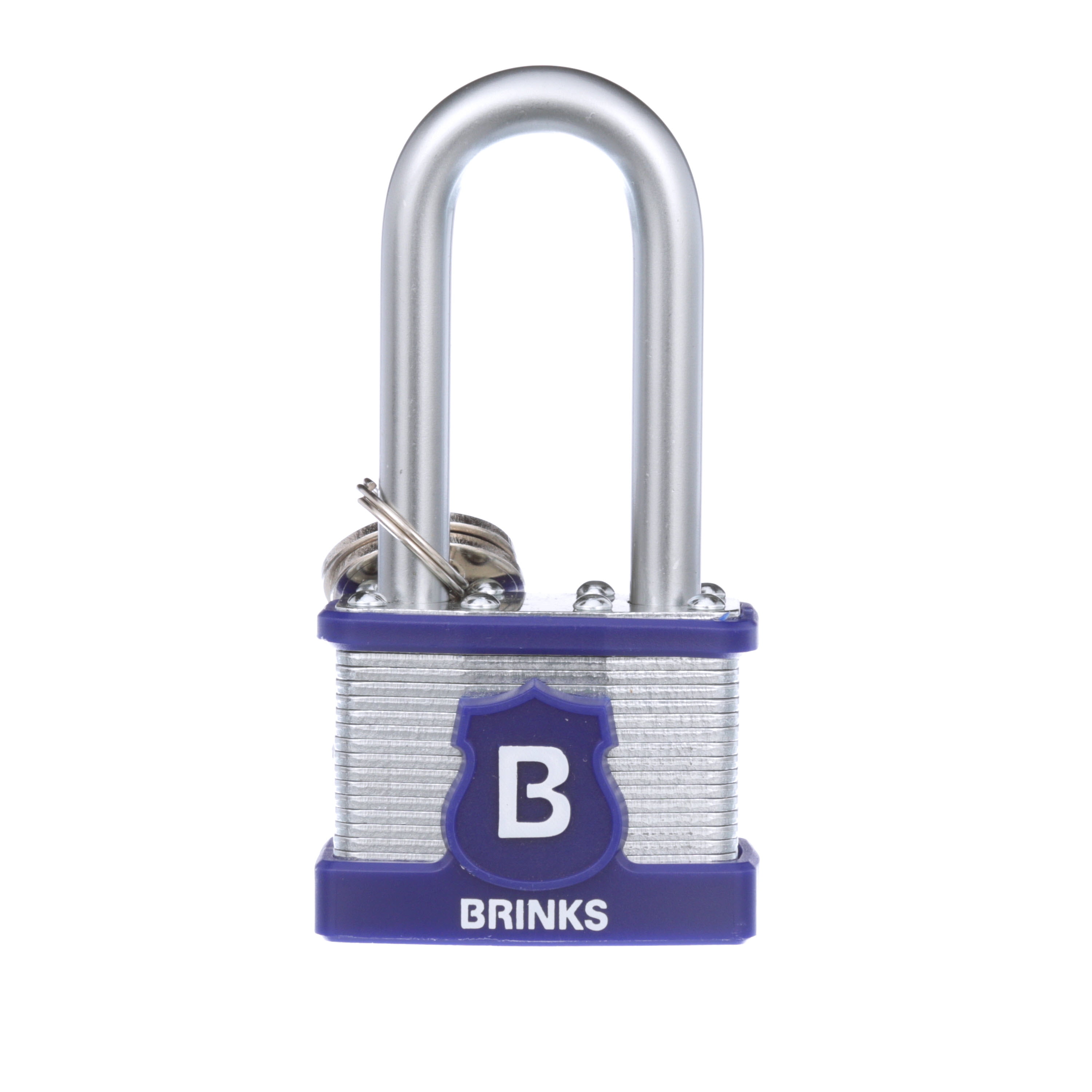 (2 pack) Brinks Laminated Steel 44mm Keyed Padlock with 2in Shackle