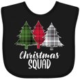 thumbnail image 3 of Inktastic Christmas Squad with Plaid Trees Boys or Girls Baby Bib, 3 of 4