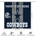 thumbnail image 2 of Football Cowboys Shower Curtain Bathroom Sets Toilet Lid Rug, Bath Mat And Contour Mat, Shower Curtain 4Pcs, 2 of 6