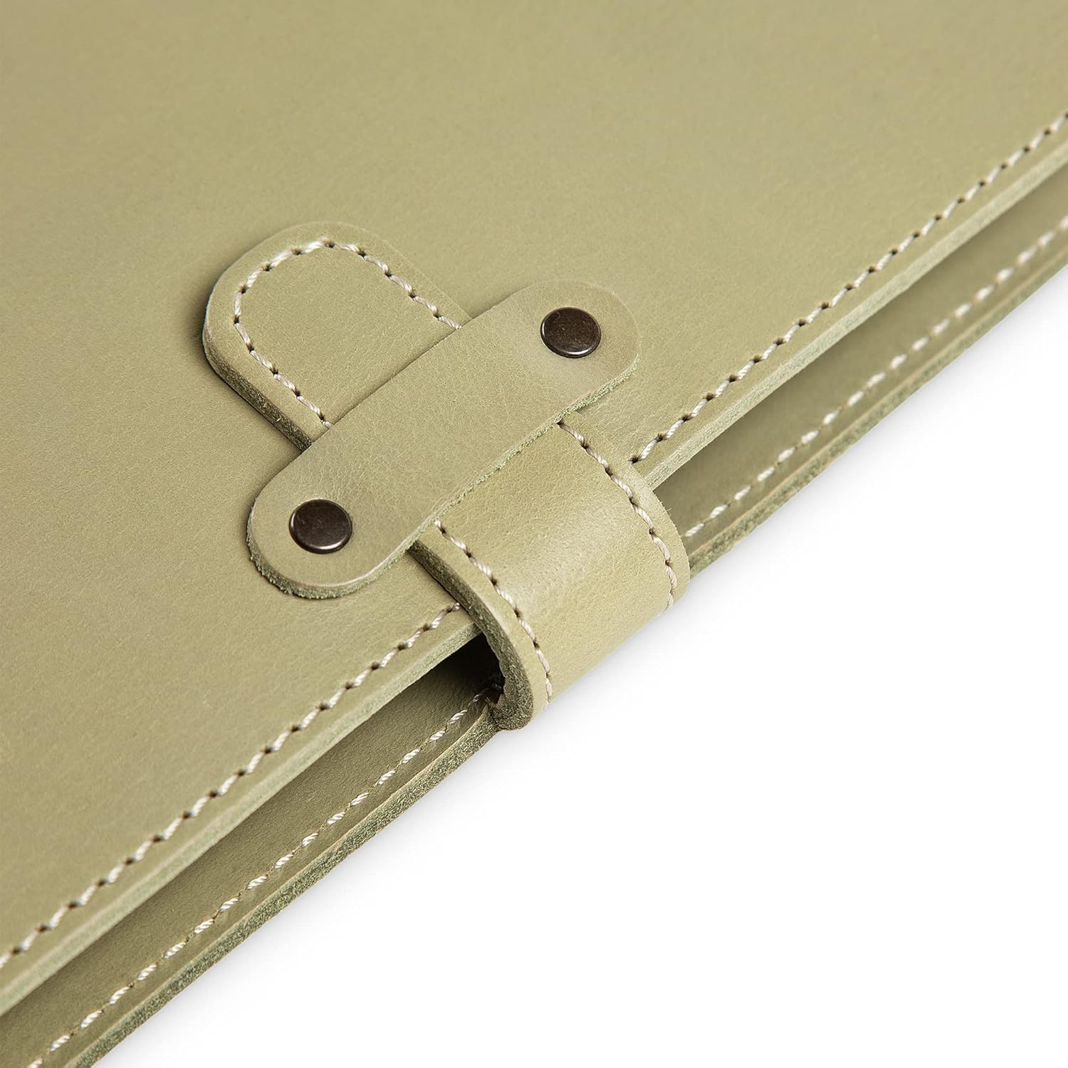 PEGAI Leather Journal Notebook Cover - Refillable Travel Notebook | Leather Bound Notebook Journal for Writing | DuPage Aqua, Full | Lined