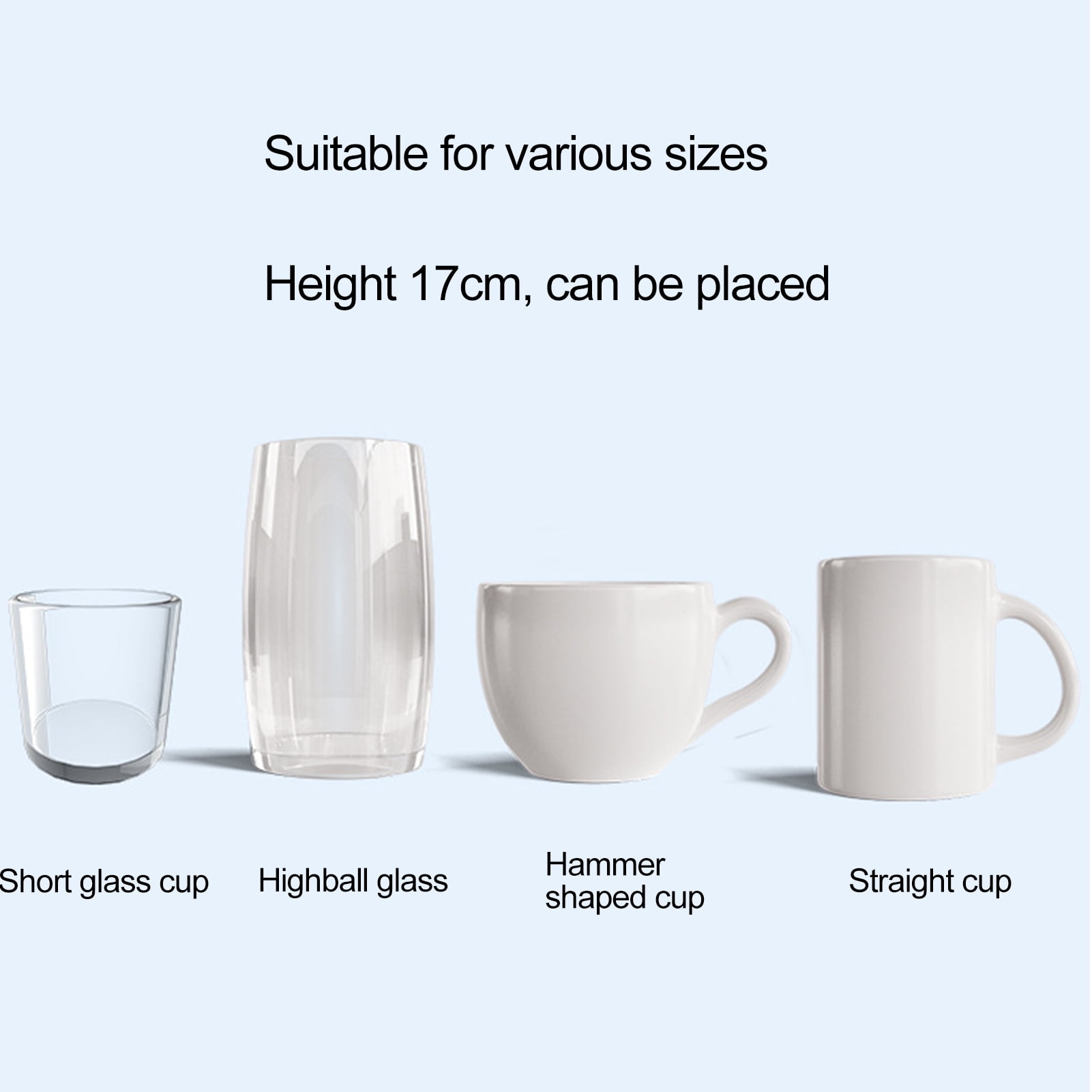Bottle Drying Rack, Rotating Bottle Dryer Holder, 5/7/9-Digit Detachable Design Vertical Drain Stainless Steel Cup Holder for Kitchen Countertop
