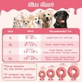 thumbnail image 4 of Donut Inflatable Collar for Dogs and Cats, Soft Recovery Dog Cone After Surgery, Protective Pet Neck Cone for Small, Medium, Large Dogs, Not Block Vision (Pink, L), 4 of 7