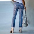 thumbnail image 3 of iHPH7 Petite Jeans for Women Fall Clothes Ripped Jeans Womens Women's Jeans Straight Leg Jeans for Women Travel Pants Women Denim Pants for Women Light Blue XXL, 3 of 4