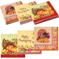thumbnail image 2 of 60 Pack Thanksgiving Napkins 13"× 13" Disposable Paper Cocktail Napkins for Thanksgiving Party Supplies, 3 Designs Thanksgiving Themed Paper Napkins, 2 of 7