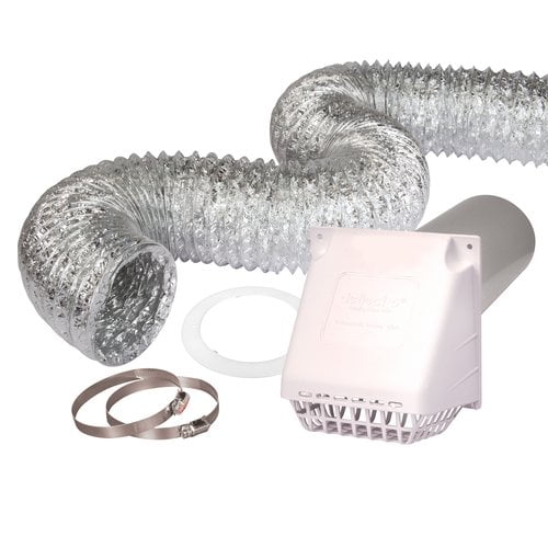8 Flex Aluminum Dryer Vent Kit Com 8 Flex Aluminum Dryer Vent Kit, Outdoor Dryer Vent Cover Menards