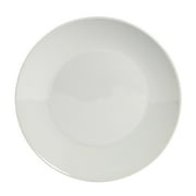 Tabletops Gallery 16 Piece Adams Ceramic White Dinnerware Set of Plates Bowls Dishes - Service for 4