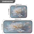 thumbnail image 3 of 2-Piece Kitchen Rugs Set Non-Slip Mats Carpet Floor for Kitchen, Bathroom (19.7"x27.6" & 19.7"x47.2") Large Flower in Full Bloom, 3 of 7