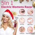 thumbnail image 2 of LOVEVER Rasoir Électrique 5 en 1 pour Femmes, Rasoir Sans Fil Rechargeable pour Femmes, Tondeuse pour Bikini, Tondeuse, Enlève-Poils Pubiens, IPX5, Rasage Humide et à Sec, Rasoir Indolore pour Jambes, Aisselles, Sourcils, Visage, Nez, 2 of 8
