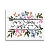 Stupell Fearfully & Wonderfully Made Floral Botanical & Floral Painting Gallery Wrapped Canvas Print Wall Art