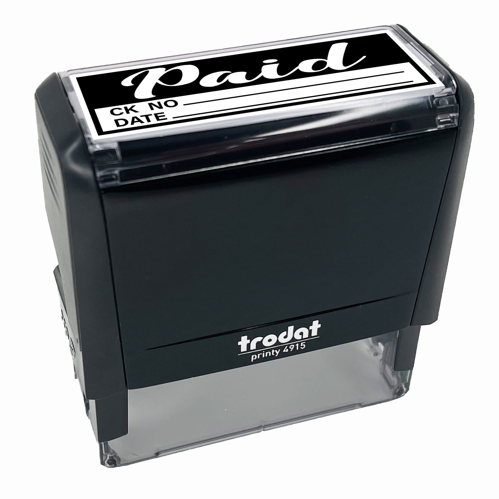 Stamping Stamps Paid Details Check Number Date Invoice Self-Inking