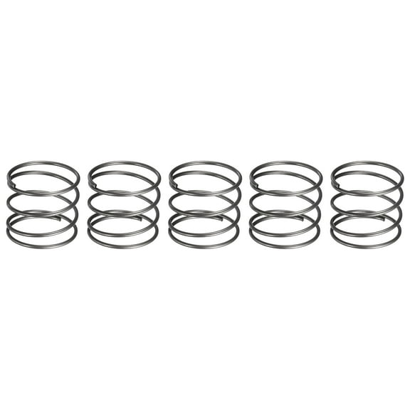 Uxcell 5 Pack Compression Spring, 30mm OD, 1.6mm Wire Size, 25mm Free Length, Spring Steel Construction Extended Mechanical Compression Springs for Shop and Home Repairs, Silver Tone