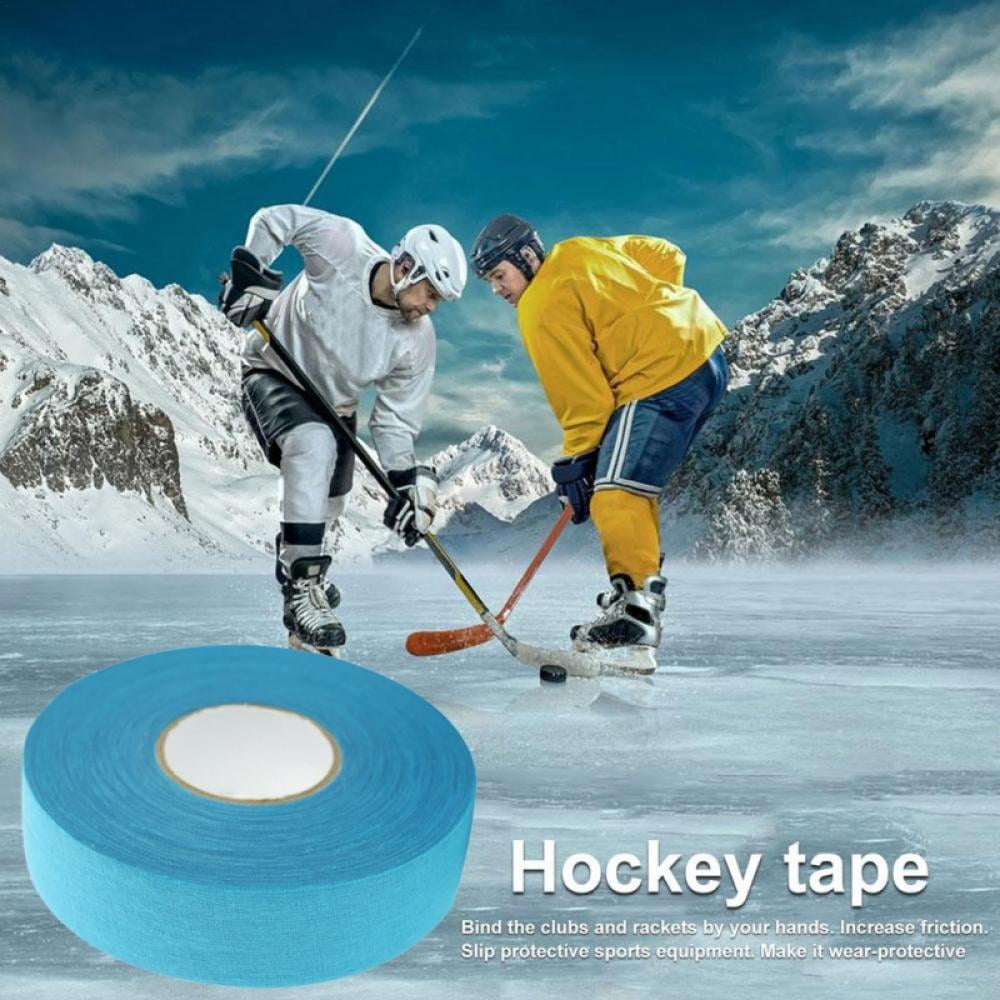 Hockey Tape | Multipurpose Cloth Tape Roll for Ice & Roller Hockey Stick,  Blade & Handle Protector | 6-Pack | 1 X 40 Yards, black