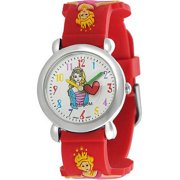Girls' Princess Design Watch, Silicone Strap