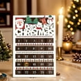 thumbnail image 2 of chaungfeng Wooden Christmas Countdown Calendar, Santa Claus Advent Calendar with Sliding Date Bar, "Days Until Christmas" Display, Home Decor for Fireplace Room, Desktop Ornament, 2 of 6
