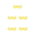 thumbnail image 2 of Minnieouse Gafas con persiana llamativas y modernas, hechas de plástico, gafas con persiana, color amarillo, tamaño libre Type2 NO2, 2 of 6
