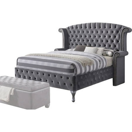 Acme Rebekah King Upholstered Bed