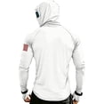 thumbnail image 5 of 250 Anniversary Mens Fishing Sun Hoodie American Flag Patriotic 1776-2026 Print 4th of July Sunshirt White M, 5 of 5