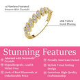 thumbnail image 2 of Cate & Chloe Tori 18k Yellow Gold Plated Ring with Round Cut Swarovski Crystals, Gift for Women, 2 of 8