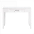 thumbnail image 2 of Desks | Transitional Rustic Writing Desk with 1 Drawer | 42” Wide | White | Wood, 2 of 7