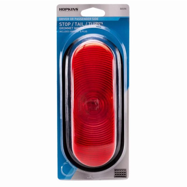 Kit de luces Hopkins ovaladas rojas con parada, cola y giro de 12 V (paquete de 2)