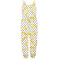 thumbnail image 2 of Gubotare Jumpsuit for Girls Party Girls Casual Jumpsuit Kids Fashion Sleeveless Wide Leg Romper One Piece Outfits Size 2-3T (Yellow,2-3 Years), 2 of 4