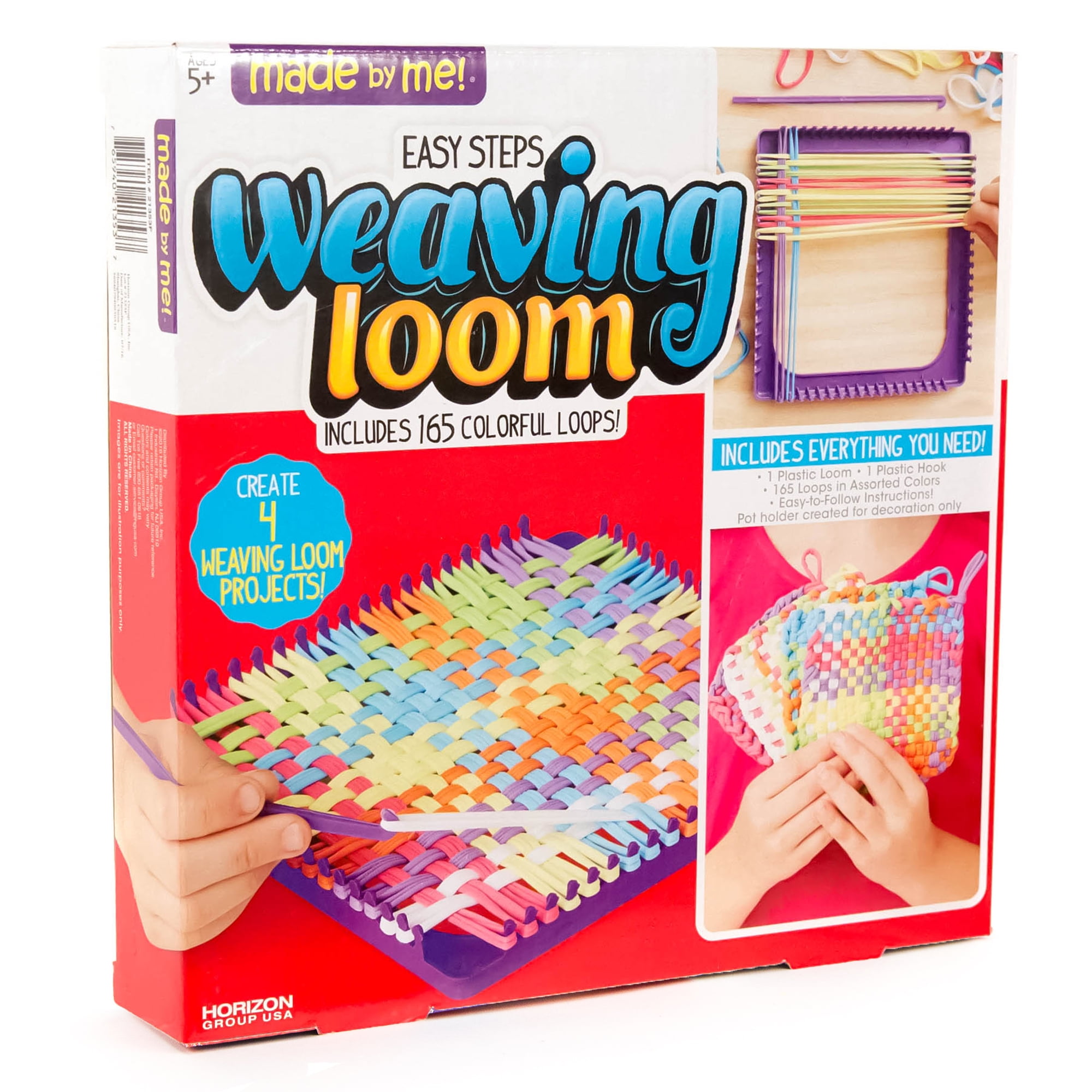 Artibetter 2 Sets Plastic Loom Loops Knitting Looms DIY Weaving Loom Loops for Kids Children Craft Tools 