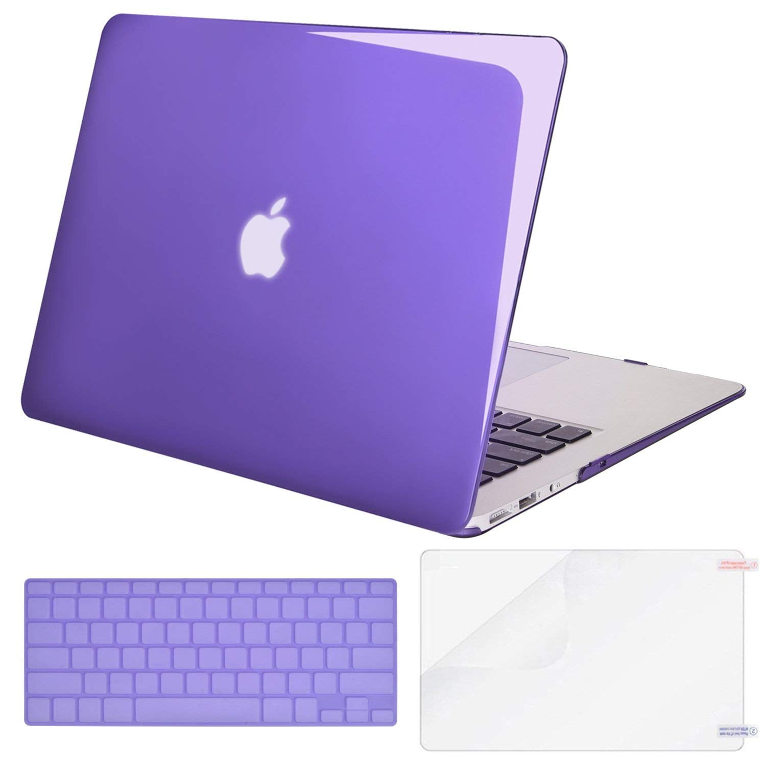 Sumplee MacBook Air 13 Inch Case A1369/A1466 Release 2010-2017 Version Thin Plastic Anti-Scratch Hard Shell Protective Case with Keyboard Cover Compatible for MacBook Air 13 Inch Color Brick 