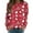 Z1 Hot Pink, variant on Womens Valentine'S Day Heart Letter Print Loose Crew Neck Graphic Womens Sweaters,Pink,L