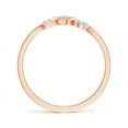 thumbnail image 2 of ANGARA Natural Slanted Triple Diamond Halo Bypass Ring in 14K Rose Gold for Women (Size-2.4mm| Color-G| Clarity-VS2) | April Birthstone, Anniversary, Jewelry Gift for Women | Natural Diamond Ring, 2 of 7