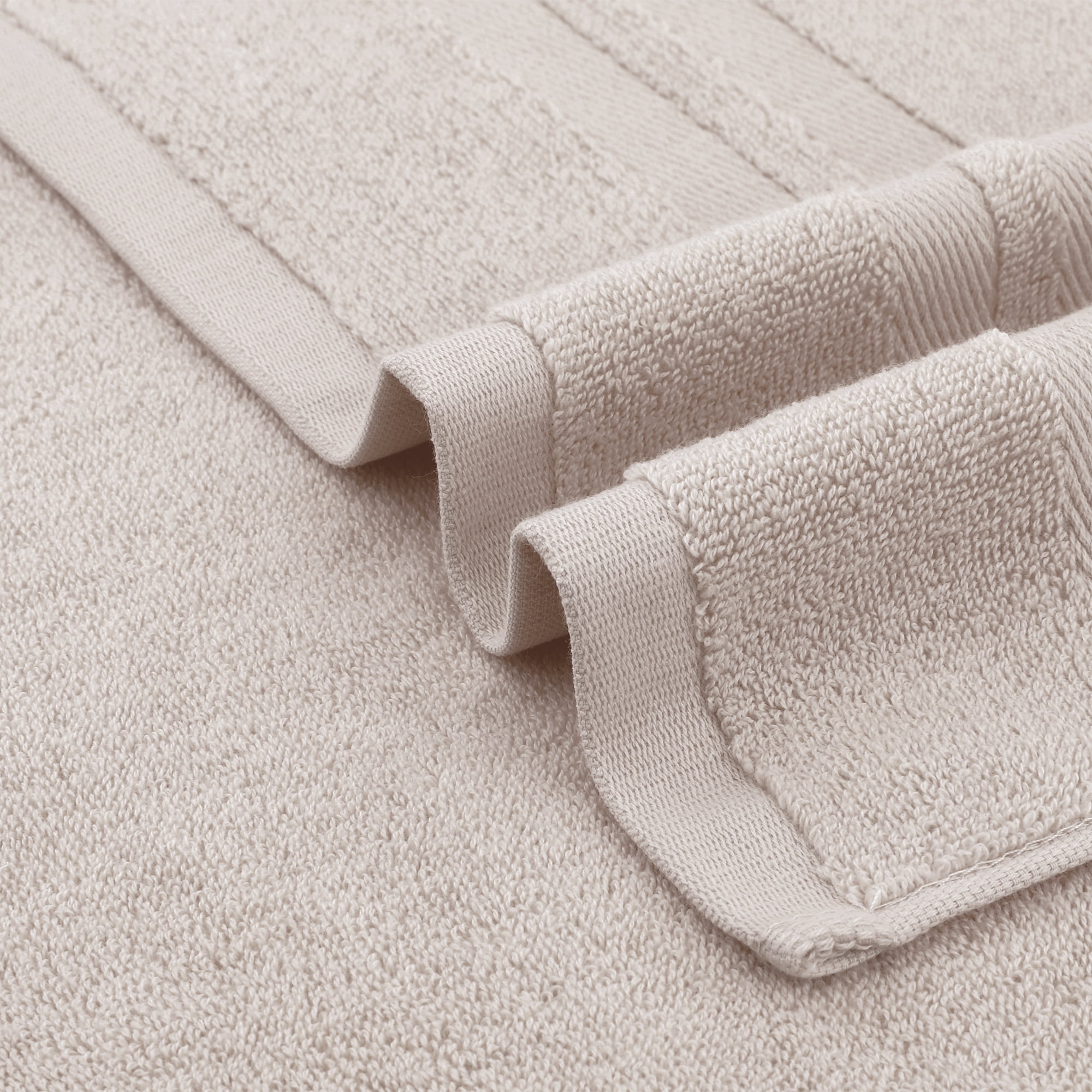 Unique Bargains Striped Hand Towels Cotton Soft Absorbent Towel Brown 4-Piece