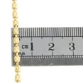 thumbnail image 6 of 10K Yellow Gold Diamond Cut Barrel Chain 2.75mm Necklace Oval Bead 18 Inch, 6 of 7