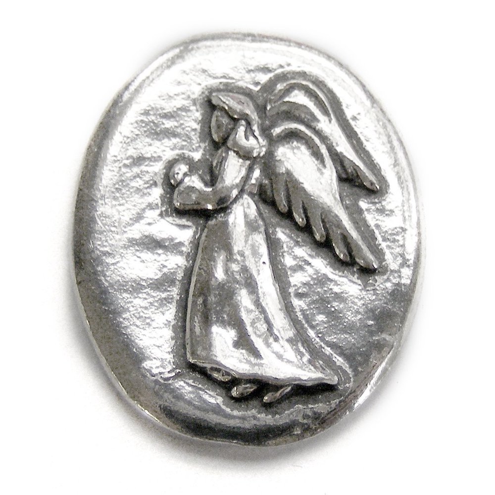 Basic Spirit Angel/Faith Pocket Token (Coin) * Handcrafted Pewter Lead