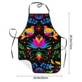 thumbnail image 2 of Yiaed Mexican Flower Traditional1 Print Kitchen Apron with Hand Wipe Pockets,Big Pocket,Aprons for Women with Pockets, Waterproof for Cooking Baking, 2 of 7