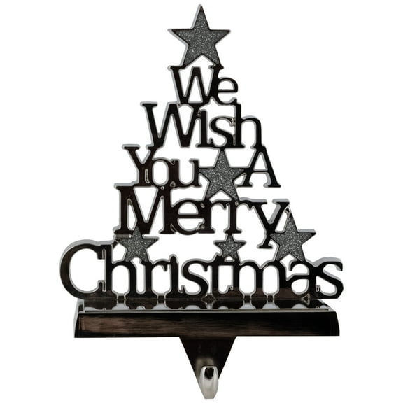 Northlight We Wish You a Merry Christmas Tree Stocking Holder - 6.25"
