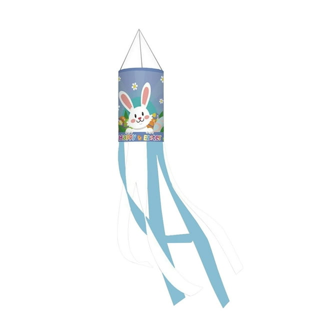 Hearth & Gear Easter Decoration Wind Tube Flag Outdoor Scene Arrangement Hanging Flag Decoration Pull Flag Pendant Decoration Easter Outdoor Decoration Pendant Table Runners 36 Inches Long Flags for