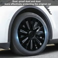 thumbnail image 2 of Nuoxin 4Pcs/Set Wheel Cover Hubcap, Automotive Hub Caps, 19 Inches Modified Wheel Cover Replacement for Tesla Model Y, 2 of 7