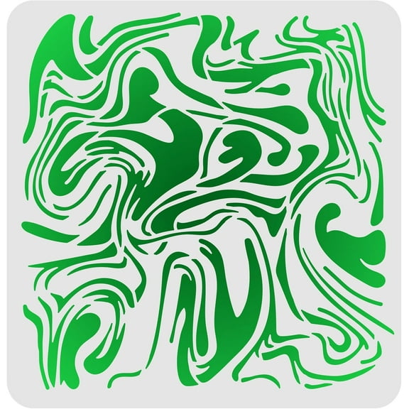 Plastic Reusable Drawing Painting Stencils Templates for Painting on Scrapbook Paper Wall Fabric Floor Furniture Wood Square Other Pattern 300x300mm DIY