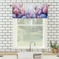Dreamy Butterfly Curtain Valances for Kitchen Colorful Flowers Spring
