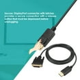thumbnail image 4 of Amdohai 1.8M DP to DVI Adapter DisplayPort Display Port to DVI Cable Adapter Converter Male to Male Video Cable 1080P for Monitor Projector Display Black, 4 of 5