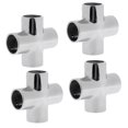 thumbnail image 1 of 4pcs Heavy Duty 316 Acero Inoxidable 90 Grados 4 Vías Barco Ferrocarril Fit Hardware Para 22mm 7/8 '' Tubo / Tubo Macarena Accesorio para baranda manual, 1 of 6