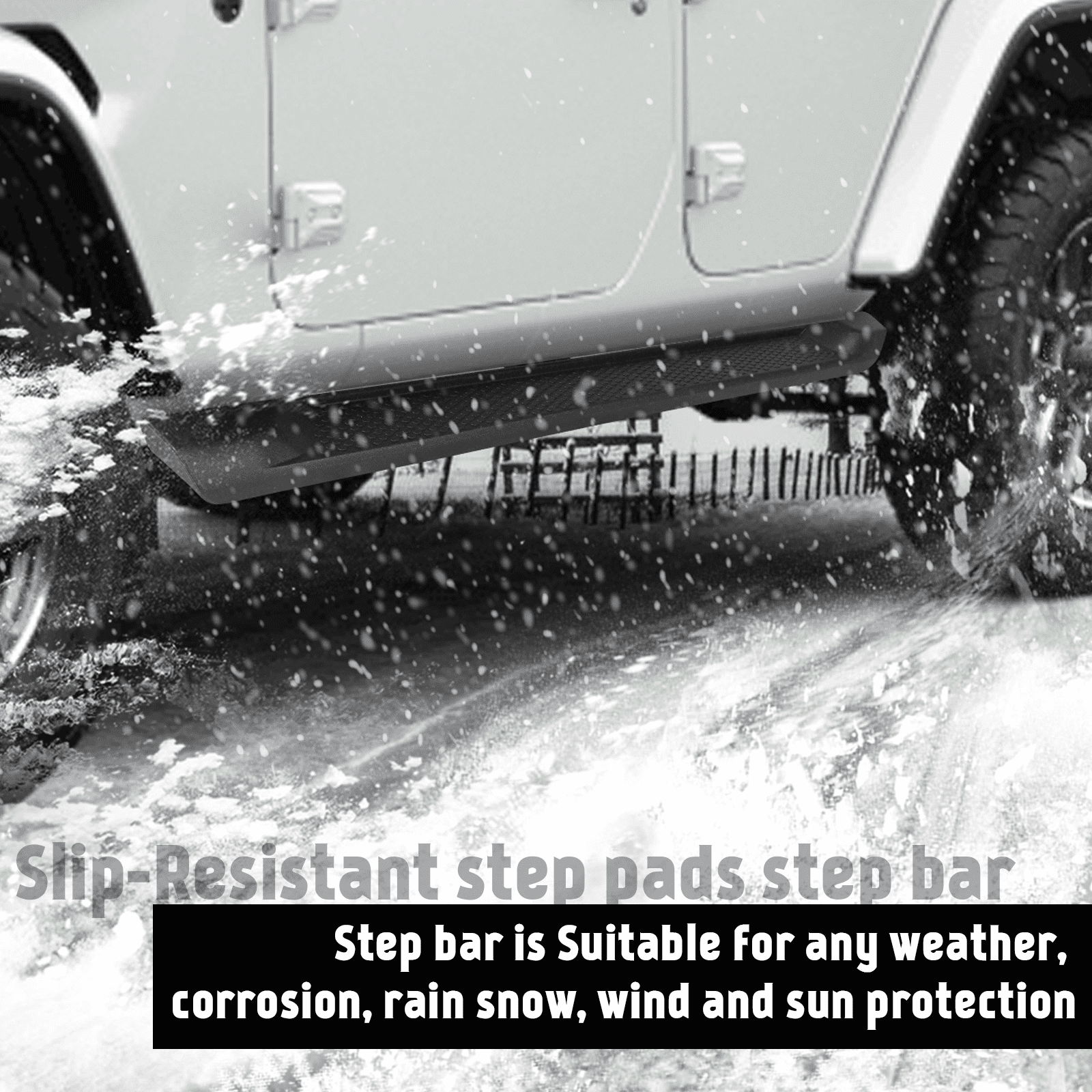 TPA 6" Running Boards Fit for 2018-2026 Jeep Wrangler JL 4-Doors (Not for JK Model)  Jeep Wrangler 4xe, Matte Black Side Step Nerf Bar 6 inches