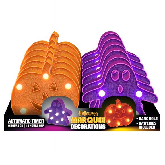 LIGHT PMPKN/GHOST MARQUE (Lot de 12)