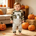 thumbnail image 5 of Gerichy Newborn Girl Boy Halloween Clothes Infant Sweatshirt Jumpsuit Pumpkin Romper Baby First Halloween Outfit 0-18 Months, 5 of 6