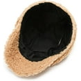 thumbnail image 5 of CoCopeaunts Lamb Wool Newsboy Cap Fashion Warm Artist Painter Hat Solid Vintage Octagonal Beret Hats for Women Visor Cap, 5 of 7